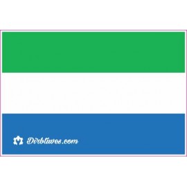 Nacionalinis vėliavos lipdukas - Siera Leone